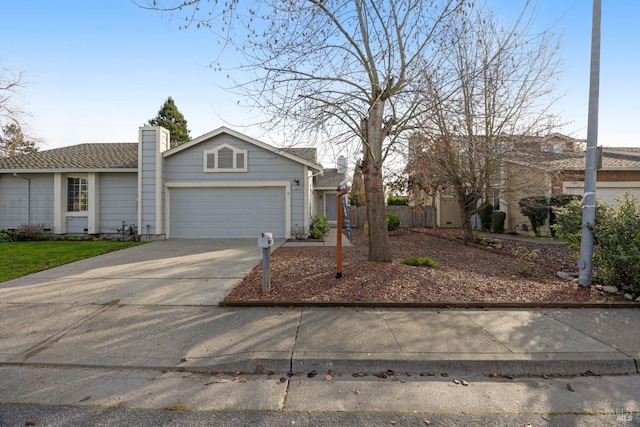 ranch-style house with a garage