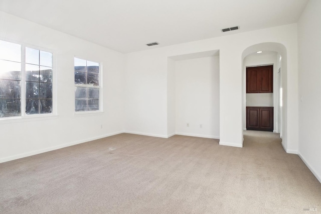 view of carpeted empty room