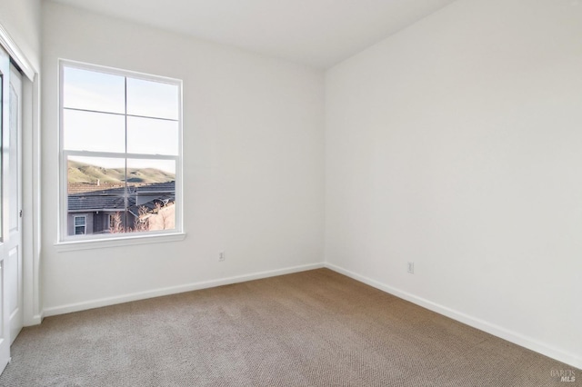 spare room with carpet flooring