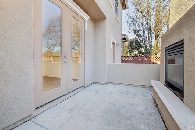 view of patio / terrace with french doors