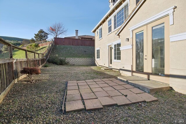 birds eye view of property featuring a residential view and a water and mountain view