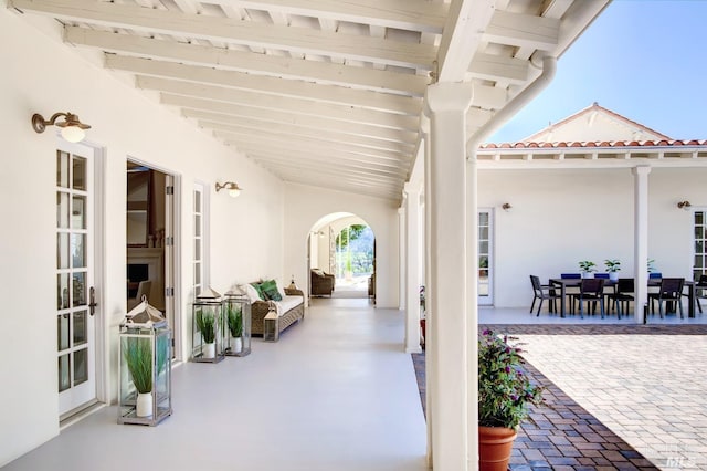 view of patio / terrace featuring outdoor dining area