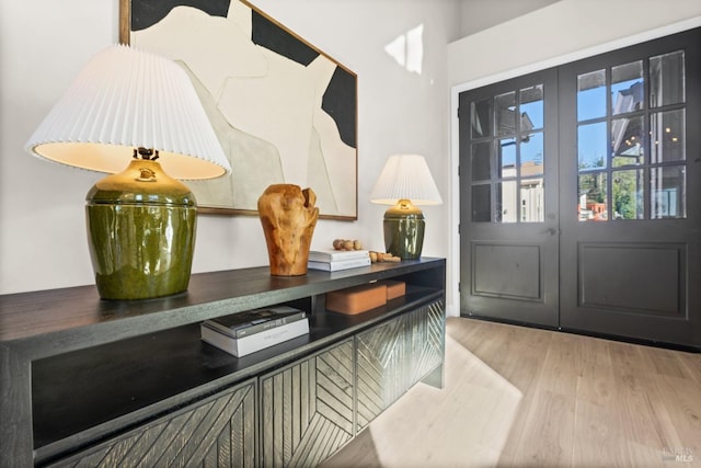 foyer featuring light hardwood / wood-style flooring