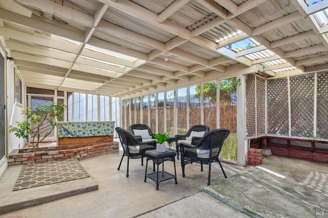 view of sunroom / solarium