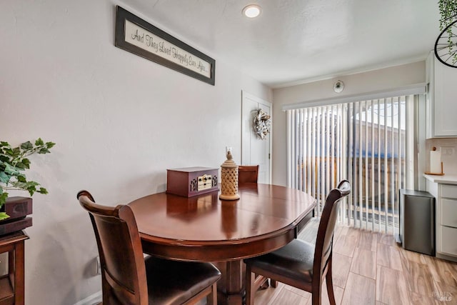 view of dining space