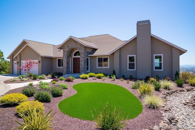 ranch-style house with a garage