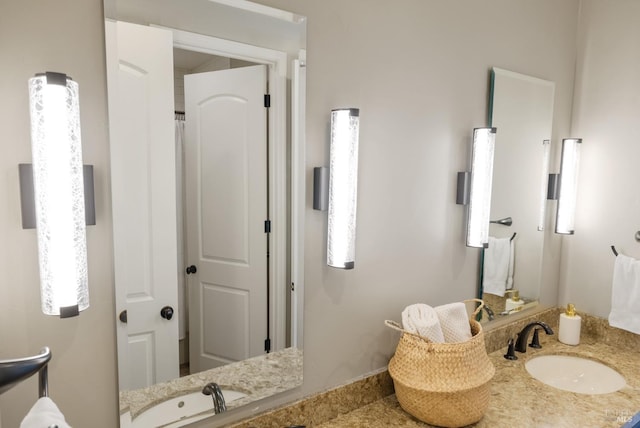 bathroom featuring vanity