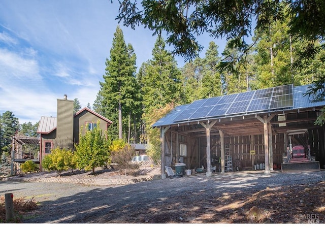 40695 Roseman Creek Rd, Gualala, CA 95445 - view of parking featuring an outbuilding