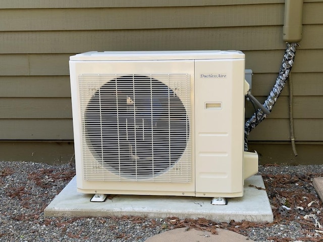 exterior details featuring ac unit