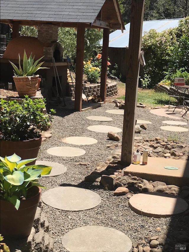 40695 Roseman Creek Rd, Gualala, CA 95445 - view of yard featuring a patio