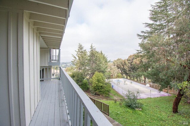 view of balcony