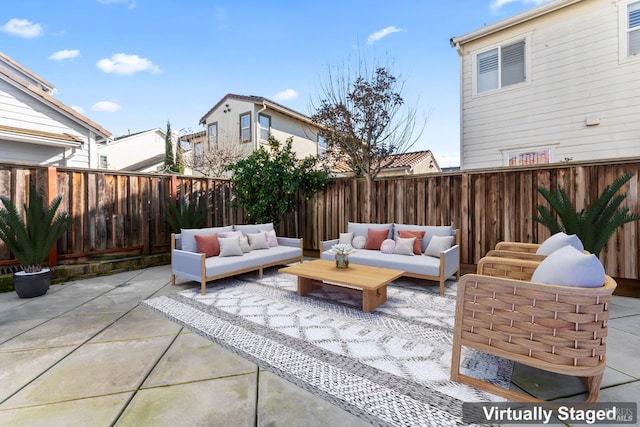 view of patio / terrace with outdoor lounge area