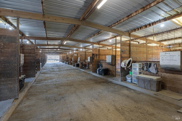 view of horse barn