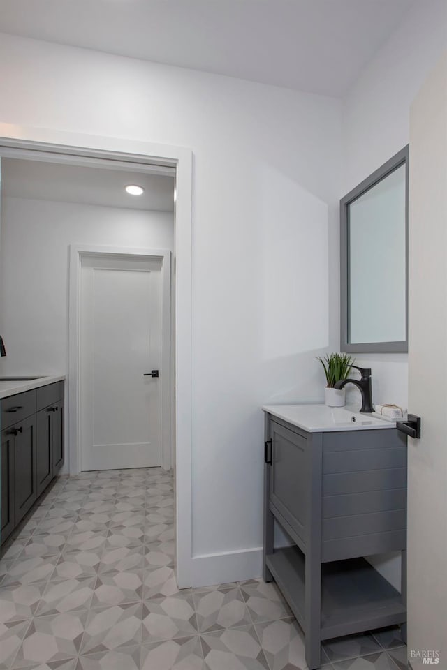 bathroom featuring vanity