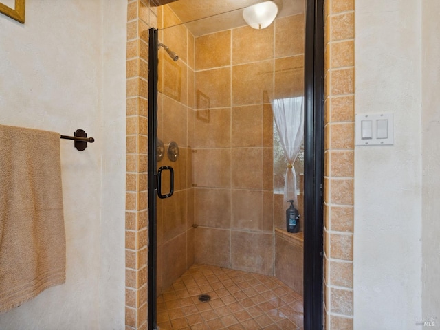 full bathroom with a stall shower