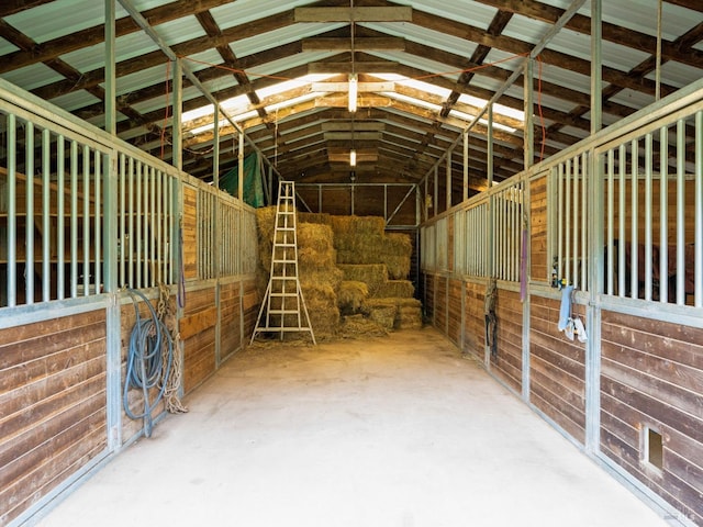 view of horse barn