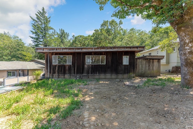 view of front of home featuring board and batten siding