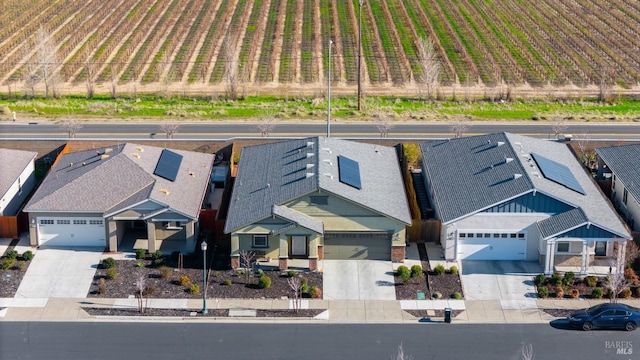 bird's eye view with a rural view