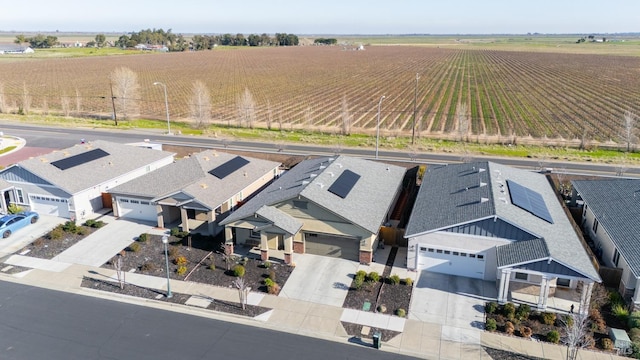 drone / aerial view featuring a rural view