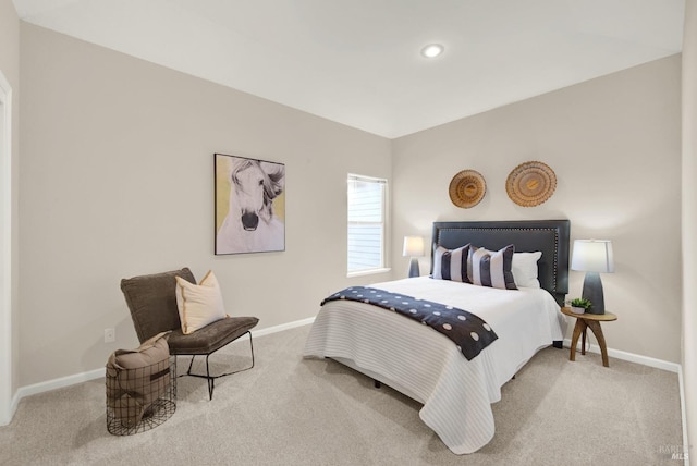 bedroom featuring carpet floors