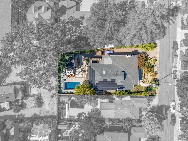 drone / aerial view featuring a residential view