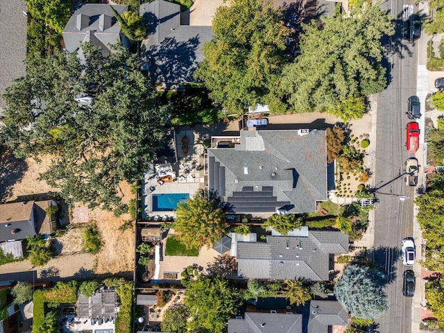 drone / aerial view featuring a residential view