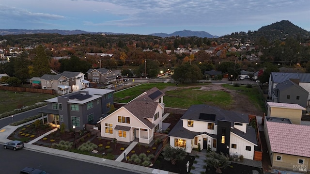 1010 Trentadue Way, Healdsburg, CA 95448 - aerial view featuring a residential view and a mountain view