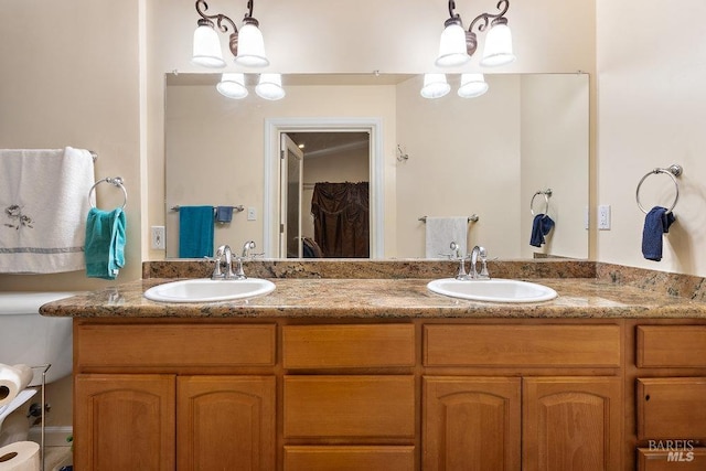 bathroom featuring vanity