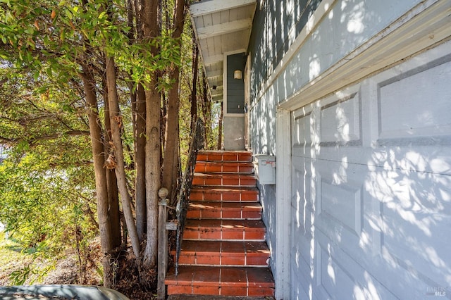 view of stairs