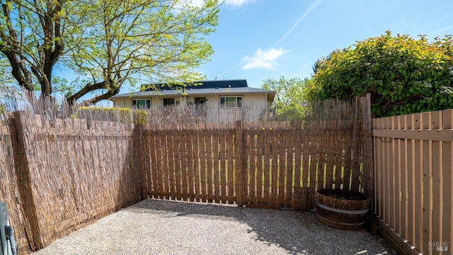 view of patio with fence