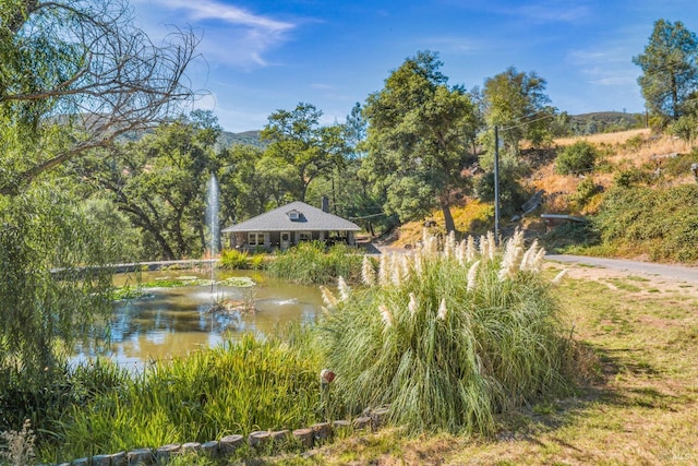 view of home's community featuring a water view