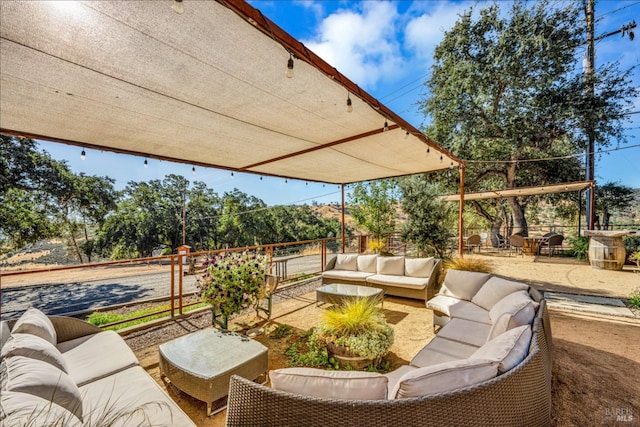 500 Old Long Valley Rd, Clearlake Oaks, CA 95423 - view of patio with an outdoor hangout area