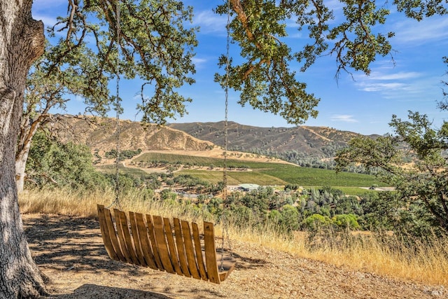 property view of mountains with a rural view