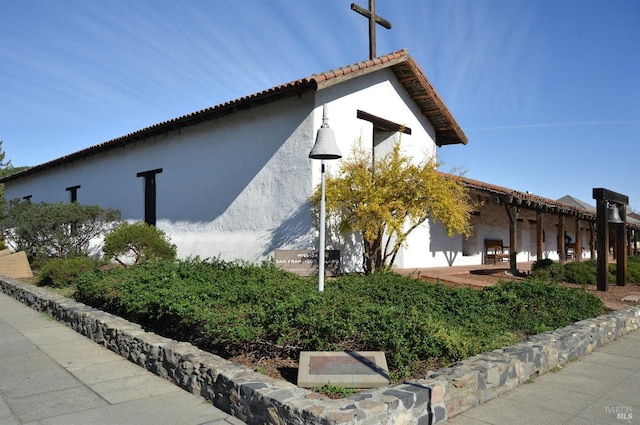 view of home's exterior featuring a patio area