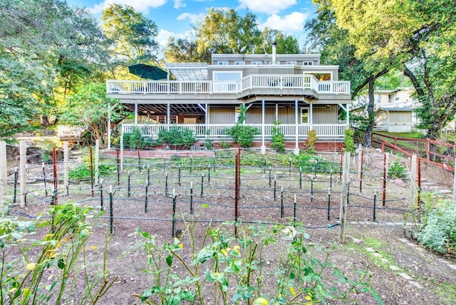 exterior space with a wooden deck