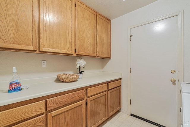 interior space featuring cabinet space