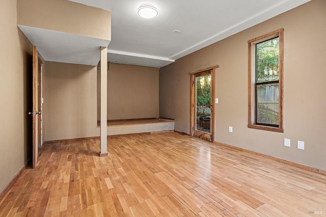 interior space with light wood-type flooring