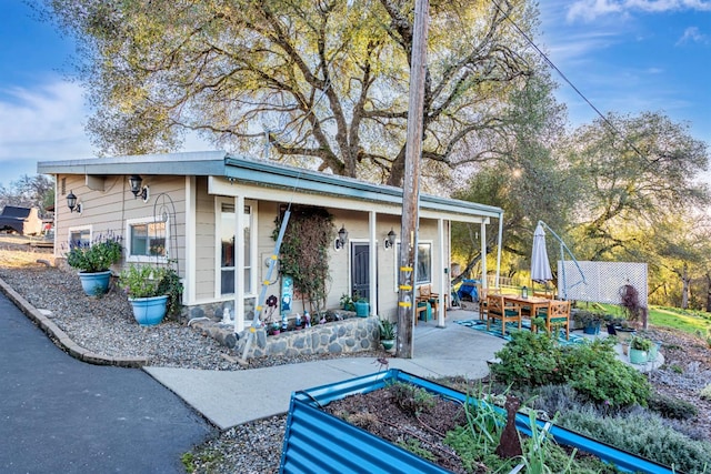 exterior space featuring a patio area