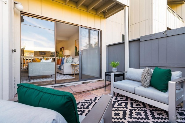 view of patio / terrace with an outdoor hangout area