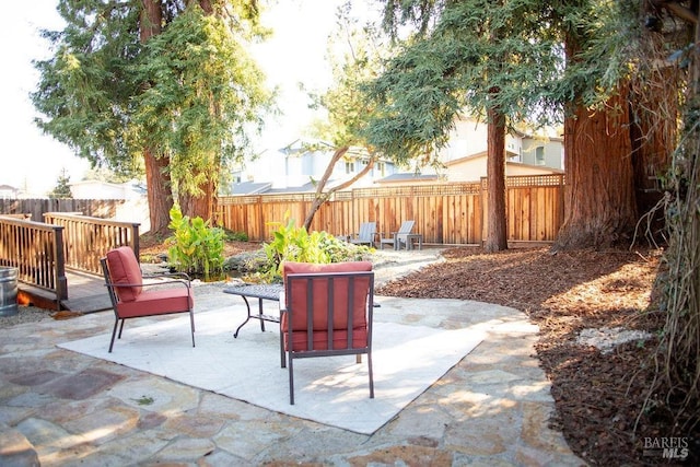 view of patio / terrace with fence