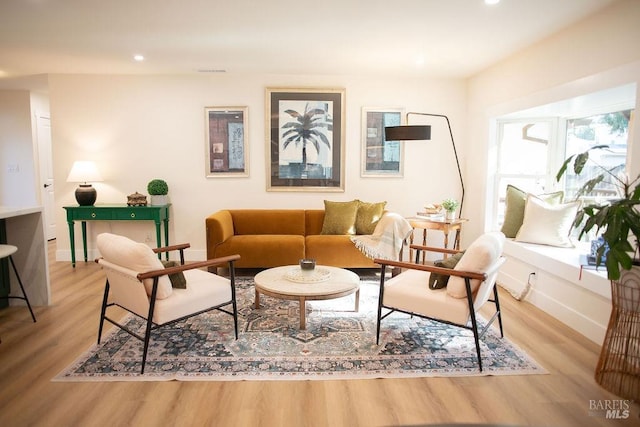 2425 Creekside Ave, Napa, CA 94558 - sitting room featuring light wood-style floors, recessed lighting, and baseboards