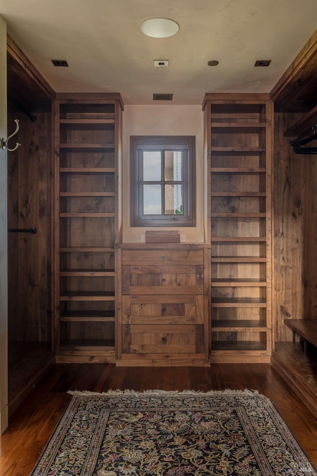 interior space featuring dark hardwood / wood-style floors