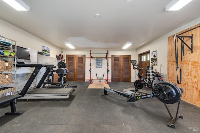 view of workout area