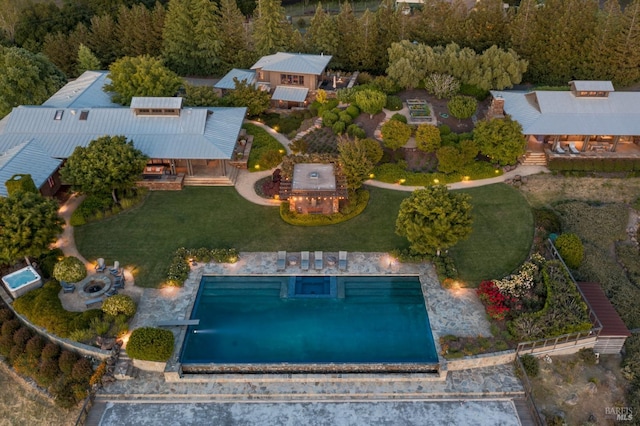 drone / aerial view