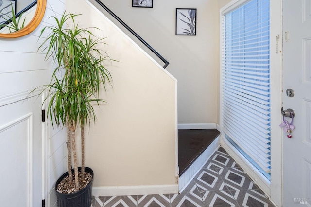 view of foyer entrance