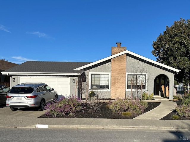 ranch-style house with a garage