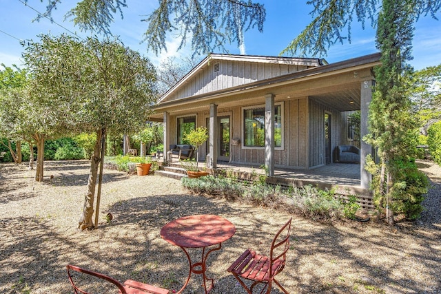 view of rear view of property