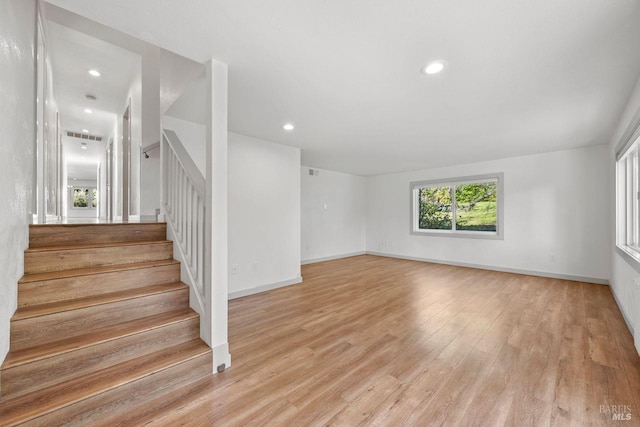 interior space featuring hardwood / wood-style floors