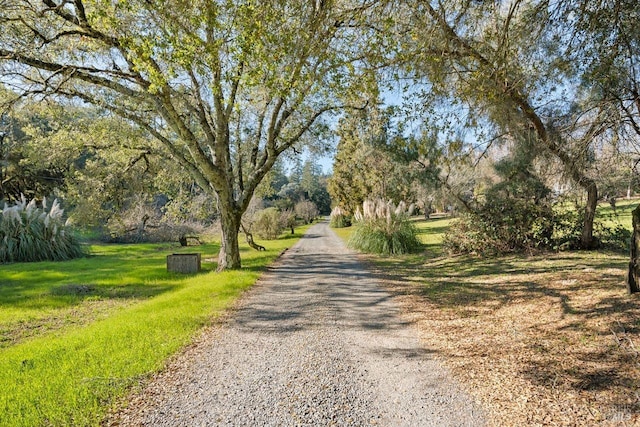 view of road