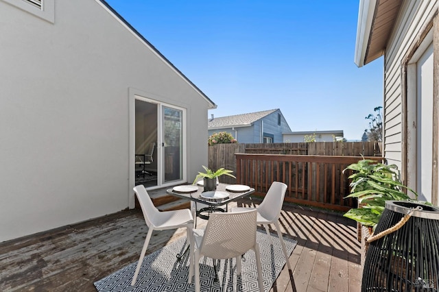 view of patio / terrace featuring a deck and cooling unit